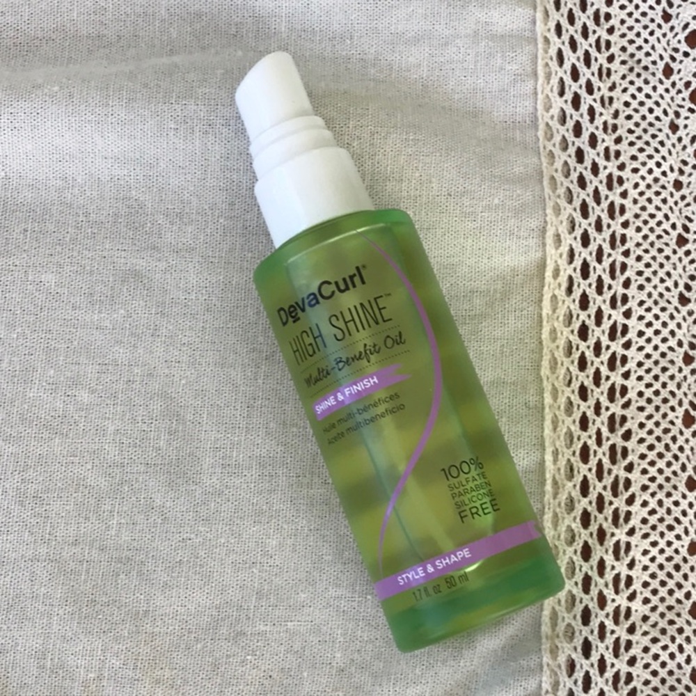 Devacurl high shine hair oil Sulfate free